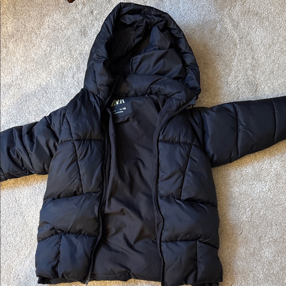 Zara Kids Black Puffer Jacket